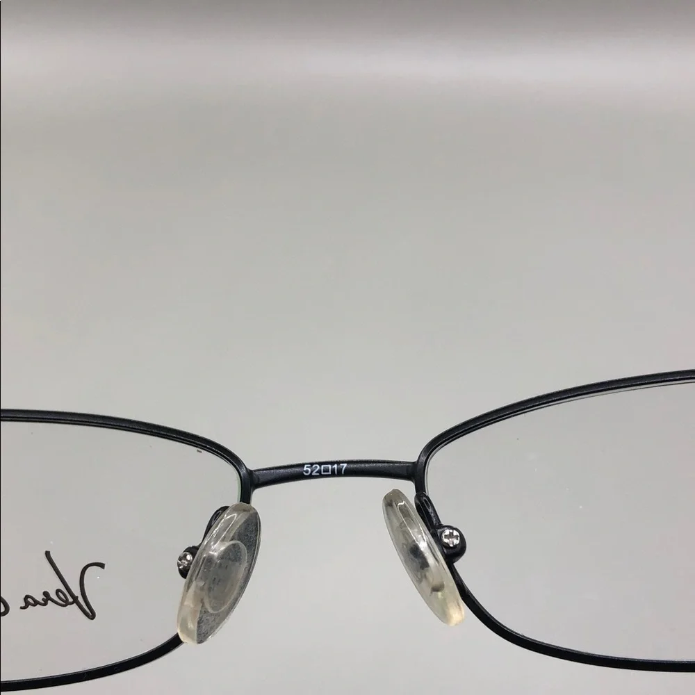 Vera Bradley Meghan Barcelona Elongated Rectangular Glasses 52-17-140 Black NEW